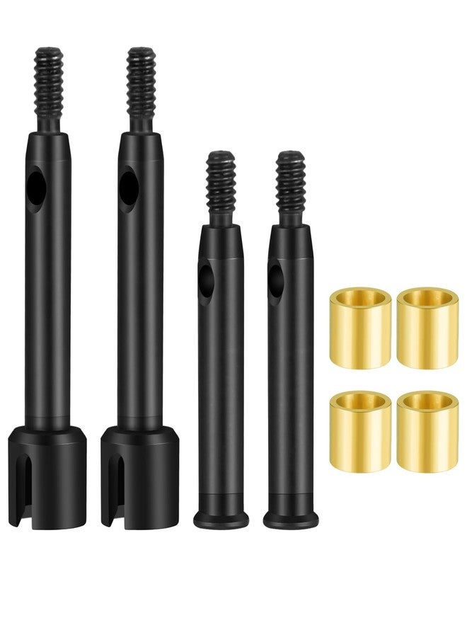 JGGZONE Hard Steel 1144 Front & Rear Axle Drive Shafts (+3mm Wide)/(+5mm Wide) CVD Driveshafts Upgrades Parts Accessories for 1/24 RC Crawler Car Losi Micro-B Buggy Replace (+3MM Wide) - Image 1